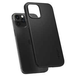 Чехол Spigen Thin Fit для iPhone 12/12 Pro (ACS01696) Black