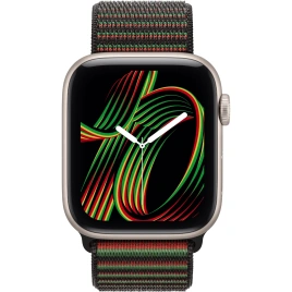 Смарт-часы Apple Watch SE (2025) 40mm Starlight Aluminum Case with Black Unity Sport Loop - Unity Rhythm