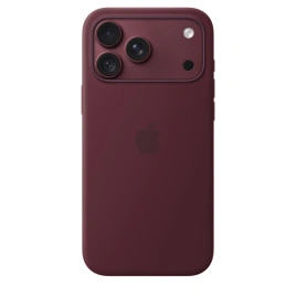 Чехол Apple Silicone Case with MagSafe для iPhone 18 Pro Max Burgundy (MK914)