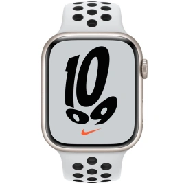 Смарт-часы Apple Watch Series 7 GPS 41mm Starlight/Grey (Сияющая звезда/Серый) Nike Sport Band (MKN33)