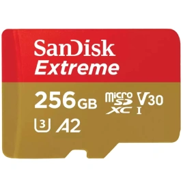 Карта памяти Sandisk Extreme 256GB MicroSDHC Class 10/UHS-1/U3/V30 SDSQXAV-256G-GN6MN