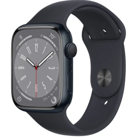 Смарт-часы Apple Watch Series 8 GPS 45mm Midnight/Black Sport Band