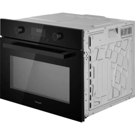 Встраиваемый компактный духовой шкаф с СВЧ Weissgauff OE 4551 DB Black Edition Black