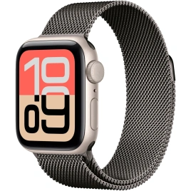 Смарт-часы Apple Watch SE (2025) 44mm Starlight Aluminum Case with Slate Milanese Loop