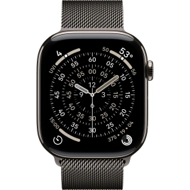 Смарт-часы Apple Watch Series 11 46mm Natural Titanium Case with Slate Milanese Loop M/L