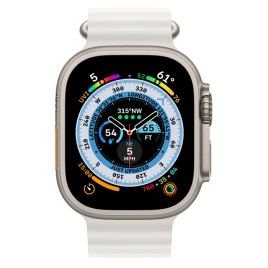 Смарт-часы Apple Watch Ultra GPS + Cellular 49mm Titanium Case with White Ocean Band One Size (MNHF3)
