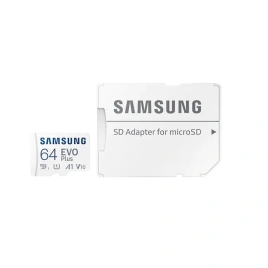 Карта памяти Samsung EVO Plus 64GB MicroSDXC Class 10/UHS-I/U3/130Мб/с MB-MC64KA
