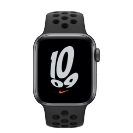 Смарт-часы Apple Watch Series SE GPS 44mm Space Gray/Black Nike Sport Band (MKQ83)
