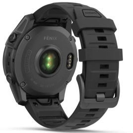 Смарт-часы Garmin Fenix E 47mm Amoled Slate Gray Steel With Black Silicone Band (010-03025-01)