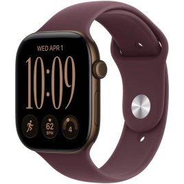 Смарт-часы Apple Watch Series 12 46mm Dark Bronze Aluminum Case with Burgundy Sport Band M/L