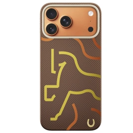 Чехол Airity Year of The Horse Aramid Fiber Case для iPhone 17 Pro Max Brown