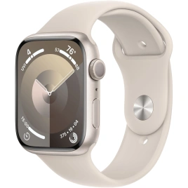 Смарт-часы Apple Watch Series 9 45mm Starlight Aluminum Case with Starlight Sport Band S/M (MR963)