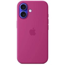 Чехол Apple Silicone Case with MagSafe для iPhone 16 Fuchsia