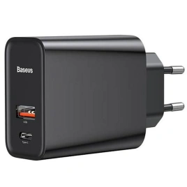 Сетевое зарядное устройство Baseus 20W USB-A/USB-C CCFS-C01 Black