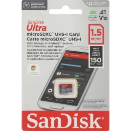 Карта памяти Sandisk Ultra 1.5TB MicroSDXC Class 10/UHS-1/A1 SDSQUAC-1T50-GN6MN
