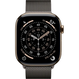 Смарт-часы Apple Watch Series 11 46mm Gold Titanium Case with Slate Milanese Loop S/M