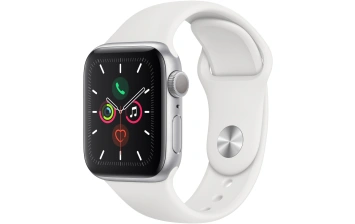 Смарт-часы Apple Watch Series 5 GPS 44mm Silver (Серебристый/Белый) Sport Band (MWVD2)