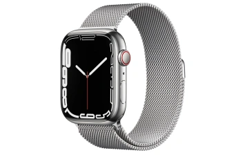 Смарт-часы Apple Watch Series 7 GPS + Cellular 41mm Silver Stainless Steel Case with Milanese Loop Silver (MKHF3/MKHX3)