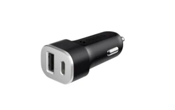 Автомобильное зарядное устройство Deppa USB + USB Type-C 4.8A (11288) Black