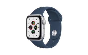 Смарт-часы Apple Watch Series SE GPS 44mm Silver/Abyss Blue (Серебро/Синий) Sport Band (MKQ43)