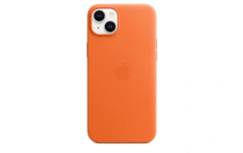 Кожаный чехол Apple для iPhone 14 Plus Orange