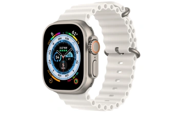 Смарт-часы Apple Watch Ultra GPS + Cellular 49mm Titanium Case with White Ocean Band One Size (MNHF3)
