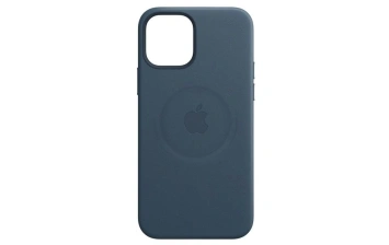 Кожаный чехол Apple MagSafe для iPhone 12 Pro Max балтийский синий