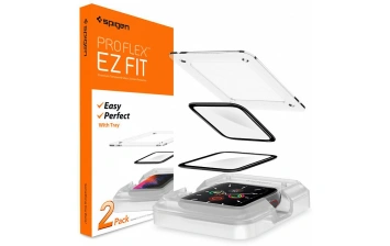 Защитное стекло Spigen ProFlex EZ Fit (AFL01220) для Apple Watch series 4/5 44mm Black