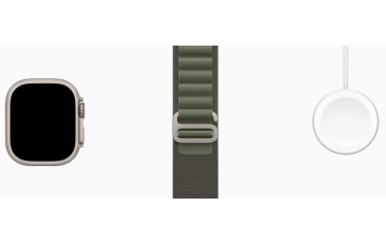 Смарт-часы Apple Watch Ultra GPS + Cellular 49mm Titanium Case with Green Alpine Loop L