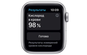 Смарт-часы Apple Watch Series 6 GPS 44mm Silver/Black (Серебристый/Черный) Nike Sport Band (MG293RU/A)