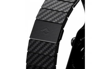 Ремешок Pitaka Carbon Fiber Link серия Modern для Apple Watch 42/44/45mm (AWB1003) Black/Grey Twill