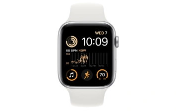 Смарт-часы Apple Watch Series SE GPS 44mm Silver/White (Серебро/Белый) Sport Band (MNK23)
