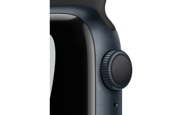 Смарт-часы Apple Watch Series 7 GPS 45mm Midnight/Black (Темная ночь/Черный) Nike Sport Band (MKNC3)