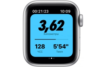 Смарт-часы Apple Watch Series SE GPS 40mm Silver/Black (Серебристый/Черный) Nike Sport Band (MYYD2RU/A)