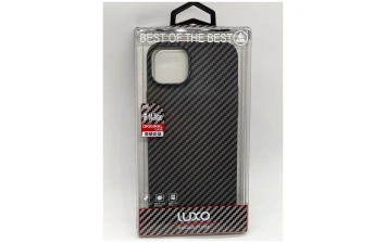 Чехол под карбон и кевлар LUXO для iPhone 14 Pro Max Carbon\Gray