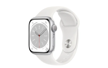 Смарт-часы Apple Watch Series 8 GPS 41mm Silver/White (Серебро/Белый) Sport Band (MP6K3)