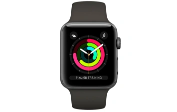 Смарт-часы Apple Watch Series 3, 42 мм, Space Gray Al/Black Sport Band (MTF32RU/A)