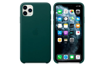 Чехол Apple Leather Case для iPhone 11 Pro Forest Green
