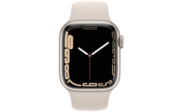 Смарт-часы Apple Watch Series 7 GPS 41mm Starlight (Сияющая звезда/Серый) Sport Band (MKMY3)