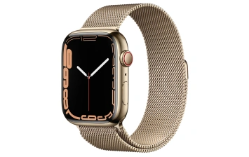 Смарт-часы Apple Watch Series 7 GPS + Cellular 41mm Gold Stainless Steel Case with Milanese Loop Gold (MKHH3/MKJ03)