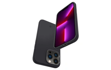 Чехол Spigen Silicone Fit для iPhone 13 Pro (ACS03283) Black