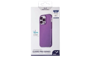 Чехол прозрачный Keephone для iPhone 14 Pro Guard Pro Series Violet Crystal Clear