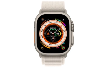 Смарт-часы Apple Watch Ultra GPS + Cellular 49mm Titanium Case with Starlight Alpine Loop S (MQFA3)