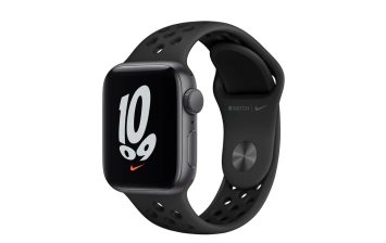 Смарт-часы Apple Watch Series SE GPS 44mm Space Gray/Black (Серый космос/Черный) Nike Sport Band (MKQ83)