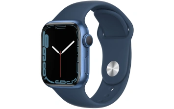 Смарт-часы Apple Watch Series 7 GPS 45mm Blue (Синий) Sport Band (MKN83)
