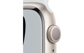 Смарт-часы Apple Watch Series 7 GPS 41mm Starlight/Grey (Сияющая звезда/Серый) Nike Sport Band (MKN33RU/A)