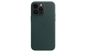 Кожаный чехол Telesin MagSafe для iPhone 14 Pro Forest Green