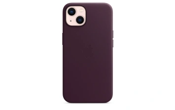 Кожаный чехол Apple MagSafe для iPhone 13 Тёмная вишня