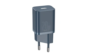 Сетевое зарядное устройство Baseus QUICK CHARGER Type-C 20w+ кабель lightning to type-c (TZCCSUP-B03) Blue