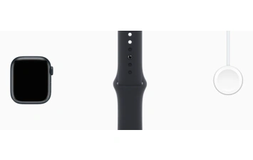 Смарт-часы Apple Watch Series 8 GPS 45mm Midnight/Black (Темная ночь/Черный) Sport Band (MNP13)
